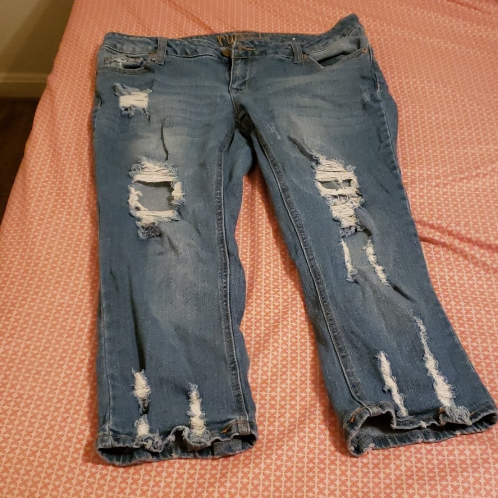 Denim capris